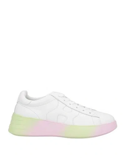 Hogan Woman Sneakers White Size 8 Leather