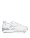 Hogan Woman Sneakers White Size 8 Leather In White