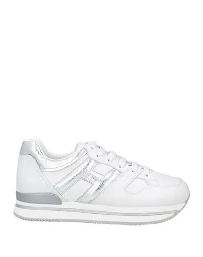 Hogan Woman Sneakers White Size 8 Leather