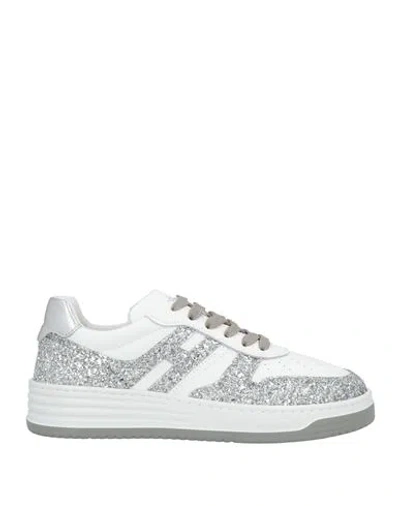 Hogan Woman Sneakers White Size 8 Leather