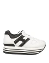 Hogan Woman Sneakers White Size 8 Leather