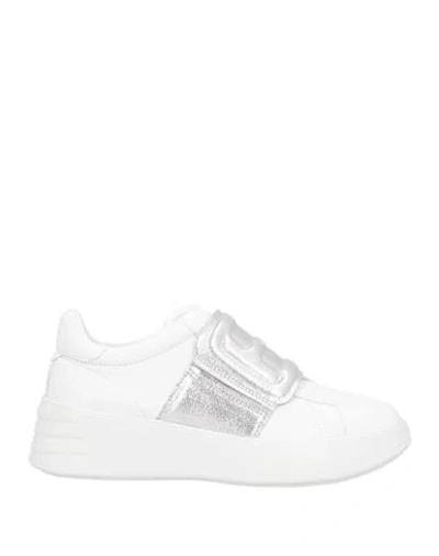 Hogan Woman Sneakers White Size 8 Leather