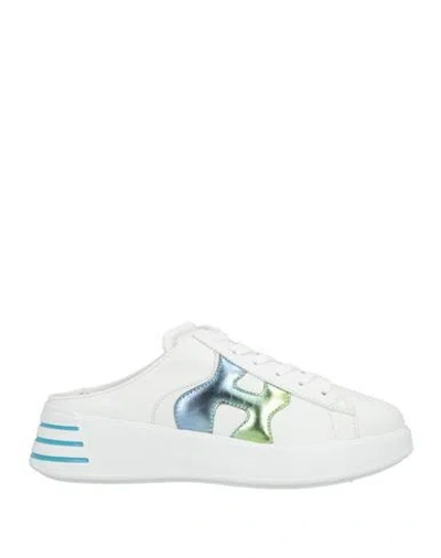 Hogan Woman Sneakers White Size 8 Synthetisches Material, Textile Fibers