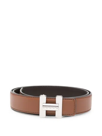 Hogan Women Brown Solid Formal Belt
