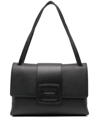 Hogan H-bag Leather Crossbody Bag In Black