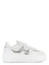 Hogan H-stripes Leather Sneakers In White