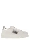 Hogan H-stripes Leather Platform Sneakers In White