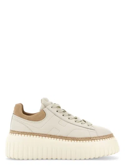 HOGAN WOMEN'S H-STRIPES LEATHER SNEAKERS