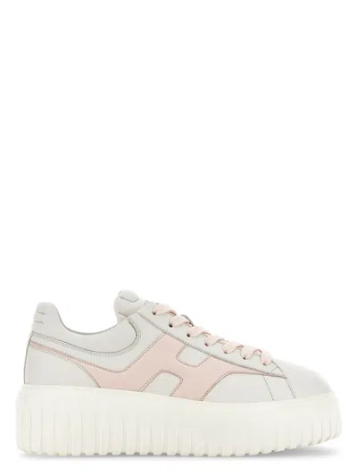 HOGAN WOMEN'S H-STRIPES LEATHER SNEAKERS