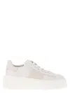 Hogan H-stripes Allac.fascia Logo Sneakers In White,pink