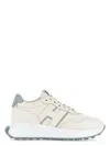 Hogan H641 Leather Sneakers With Branding In Clear Blue