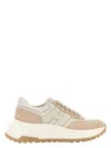 Hogan Leather Sneaker In Nude & Neutrals