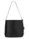 Hogan Medium Leather Shoulder Bag In Black