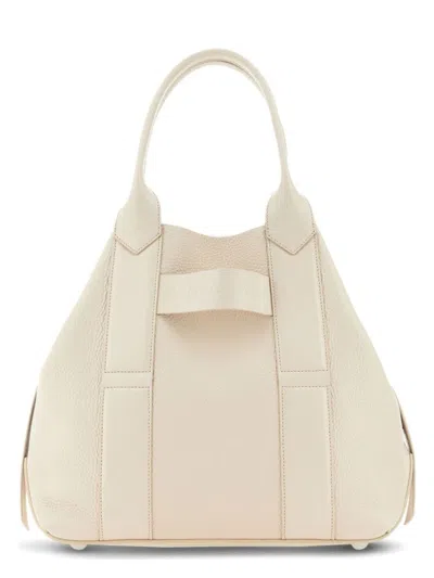 HOGAN WOMEN'S HOGAN SCRIPT MEDIUM LEATHER HANDBAG