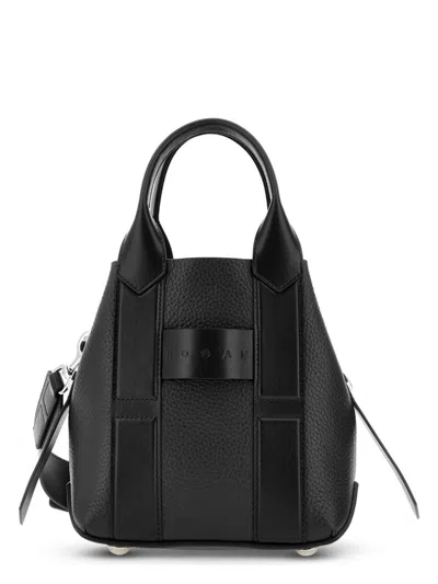 HOGAN WOMEN'S HOGAN SCRIPT SMALL LEATHER TOTE BAG