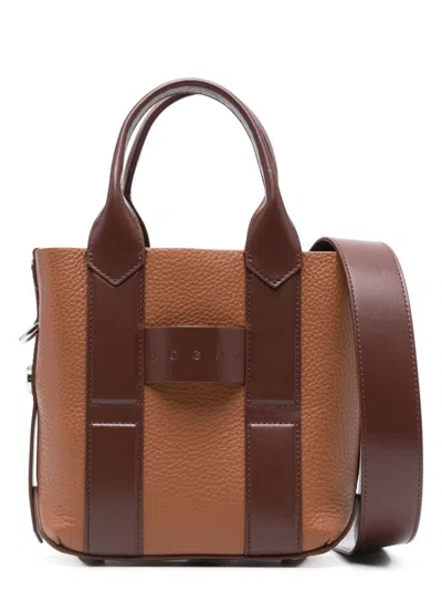 HOGAN WOMEN'S HOGAN SCRIPT SMALL LEATHER TOTE BAG