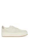 Hogan Elevated Leather Sneakers In White