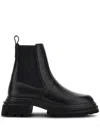 Hogan Woman Ankle Boots Black Size 7 Leather In Brown