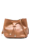 Hogan Mini Kenya Bucket Bag With Adjustable Strap In Buff