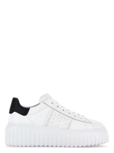 HOGAN WOMEN'S PANELLED LEATHER SNEAKERS WITH LOGO