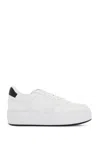 Hogan Leather Panelled Flatform Sneakers In White