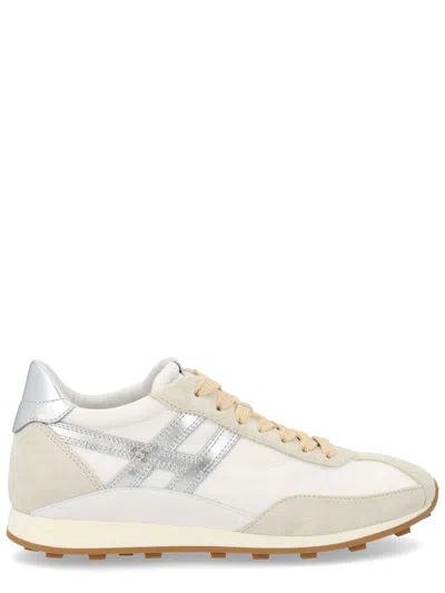 Hogan Athletic Suede Sneakers In White
