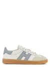 Hogan Cool Suede-trimmed Leather Sneakers In White