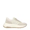 Hogan Leather And Suede Platform Sneakers In Neutral