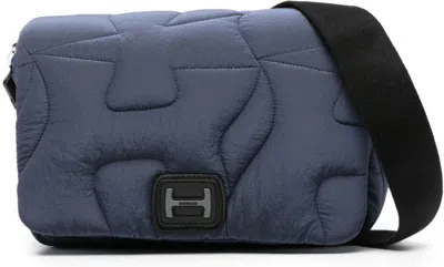 Hogan Women's Tracolla Patta Imbottito In U809(blu Petrolio) B999(nero)