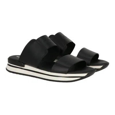 Hogan Womens Black Sandal