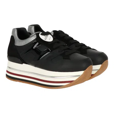 Hogan Womens Black/silver Sneaker