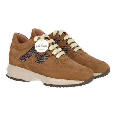 Hogan Womens Brown Sneaker