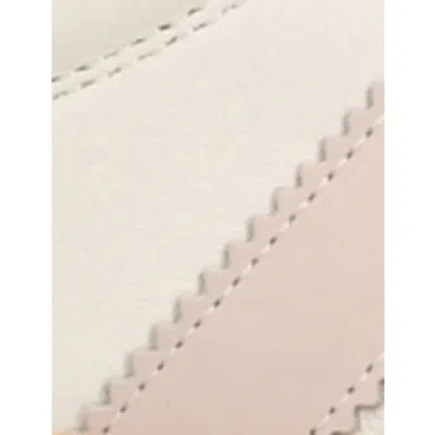Hogan Womens  Cool Logo-patch Leather Low-top Trainers In Pale Pink