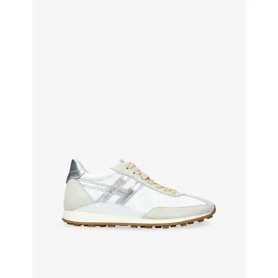 Hogan Athletic Suede Sneakers In Neutral