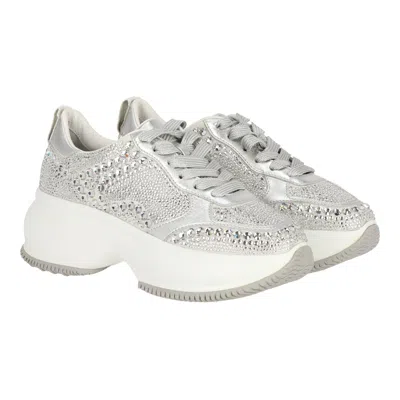 Hogan Womens White Multi Sneaker