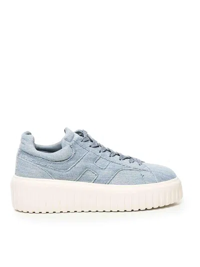 Hogan H-stripes Sneakers In Blue