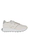 Hogan H641 Leather Sneakers With Branding In Azul Claro