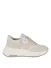 Hogan Hi-fi Ivory And Pink Sneakers In Blanco