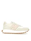 Hogan Leather Sneakers With Rubber Sole And Suede Accents In Pattern