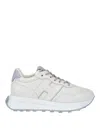Hogan H641 Leather Sneakers With Branding In White