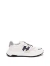 Hogan Hyperlight Laced H Punched Sneakers In Blanco