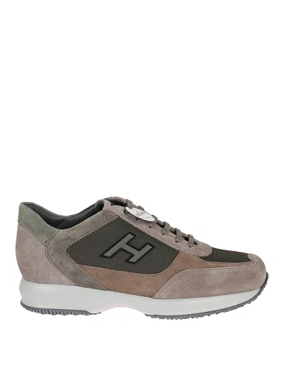 Hogan Interactive Sneakers In Marrón Topo