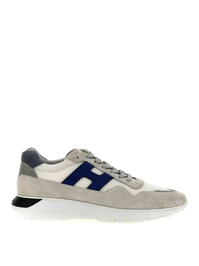 Hogan Grey Interactiv3 Sneakers In White