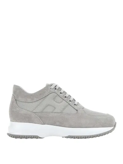 Hogan Lace-up Shoes In Gray