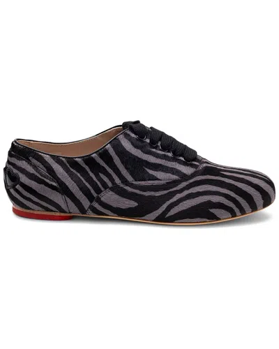HOGAN HOGAN ZEBRA-PRINT LEATHER LOAFER