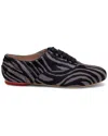 Hogan Zebra-print Lace-up Sneakers In Black