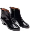 Hogan Zip-up Leather Bootie In Black