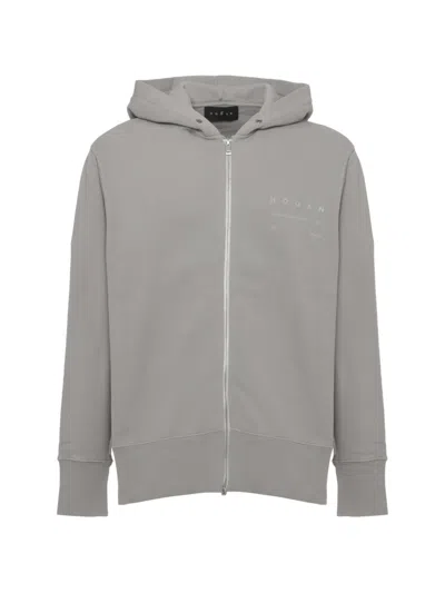 Hogan Zipped Hoodie In Gray