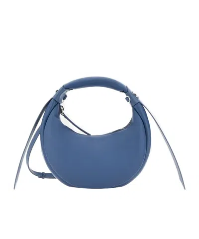 Hogan Zippered Shoulder Bag In Blue