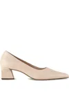 Hogl 40mm Ann Block-heel Pointed Pumps In Neutral